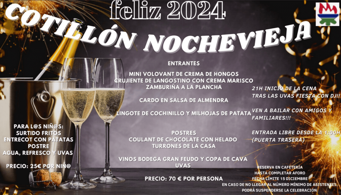 Ya puedes reservar tu mesa para la cena y el cotillón de Nochevieja