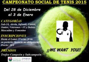 Campeonato Social de Tenis 2015