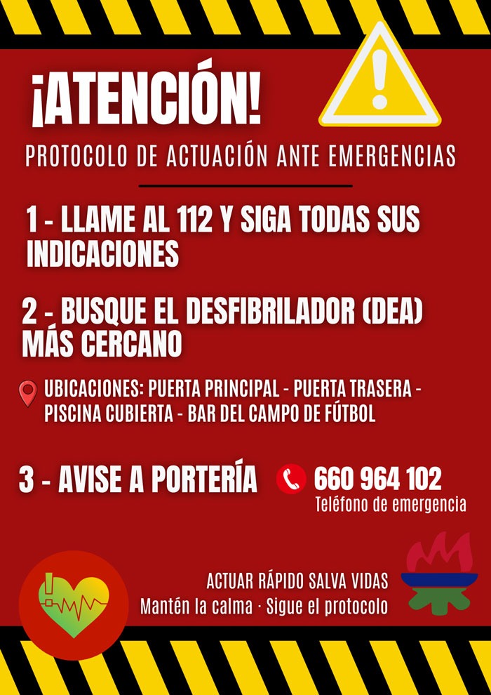 Protocolo de actuación ante cualquier urgencia médica en la Agrupación
